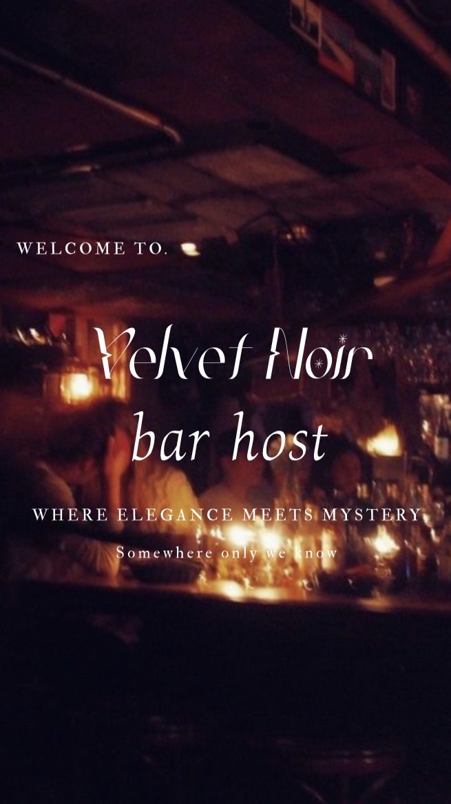 . ํ ʚଓ `` 𝒱𝑒𝓁𝓋𝑒𝓉 、𝒩𝑜𝒾𝓇 。Bar host