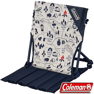 Coleman 34614_露營地圖 緊湊地板椅 戶外野餐椅/低座摺疊椅/露營桌椅