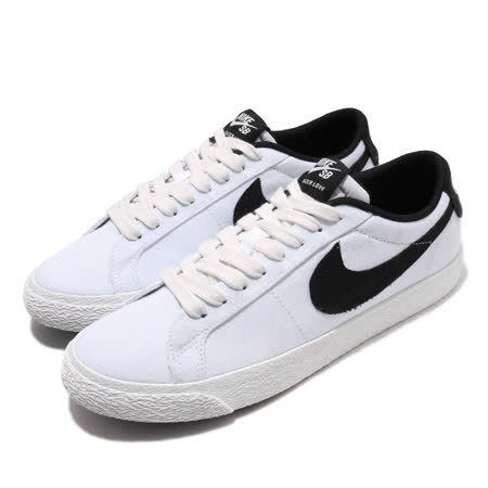品牌: NIKE型號: 889053-101品名: Nike SB Blazer Zoom Low CNVS特點: 氣墊 避震 簡約 球鞋 SB 情侶穿搭 白 黑