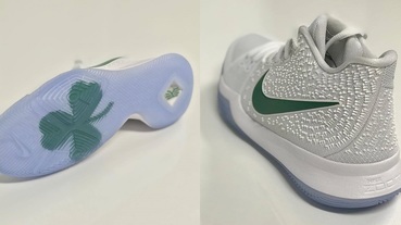 幸運酢漿草置入外底 / Nike Kyrie 3 ‘Boston Celtice’ 球員版曝光