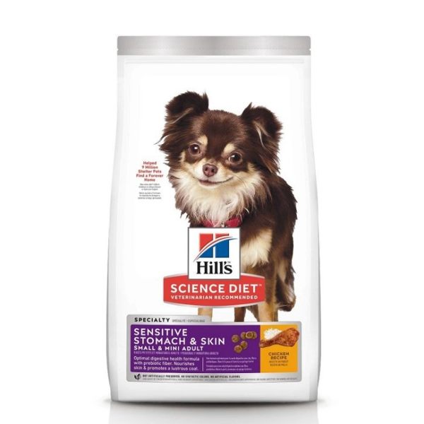 希爾思Hill s《小型犬及迷你成犬 敏感胃腸與皮膚-雞肉特調食譜》4磅【10439】