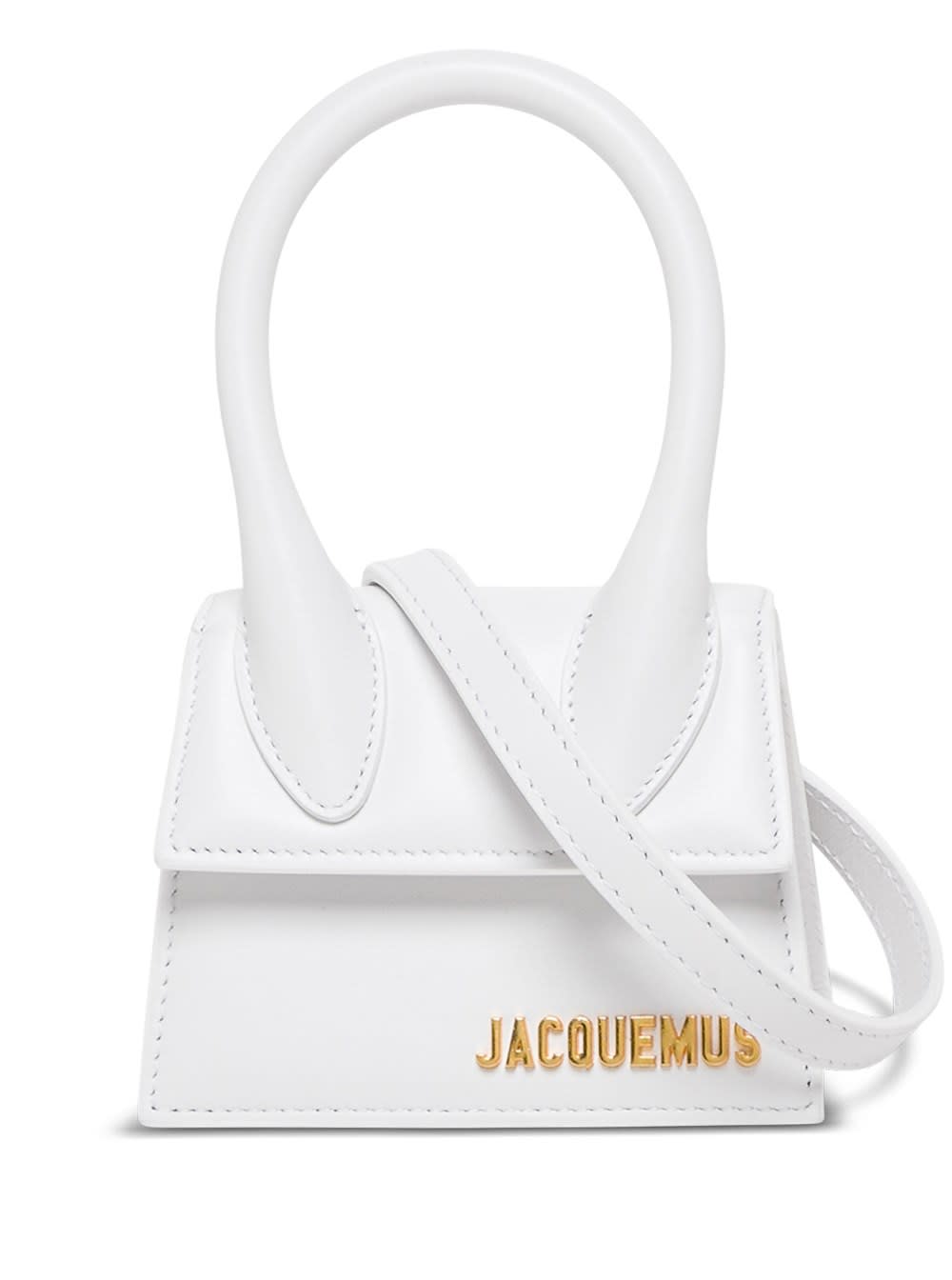 Jacquemus Le Chiquito Handbag In White Leather