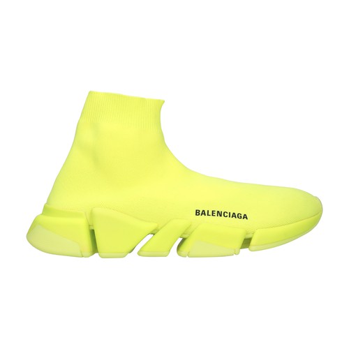 Balenciaga likes to offer innovative models such as these Speed It 2.0 fluorescent high-top sneakers