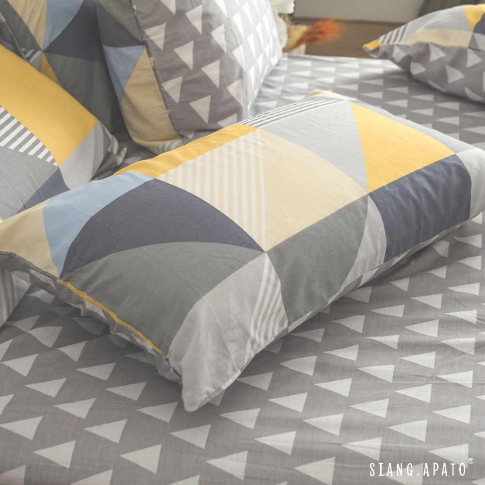 床包+枕套-加大 / 100% 精梳純棉 / 斯涅爾-黃