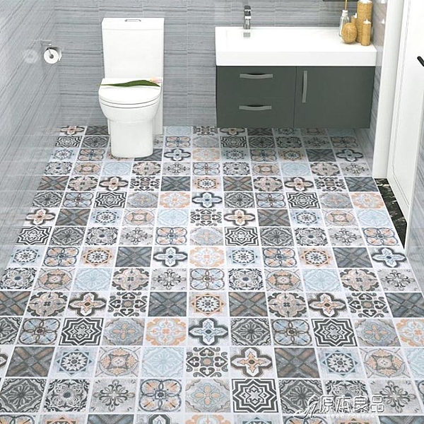 地板貼地板貼自粘衛生間防水防滑陽臺浴室廚房地貼廁所瓷磚貼紙加厚耐磨