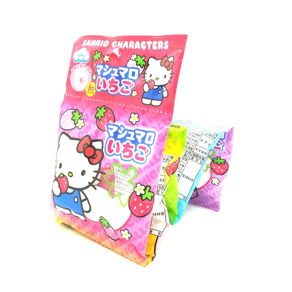 Eiwa 伊華5連草莓味棉花糖 草莓棉花糖 KT KITTY