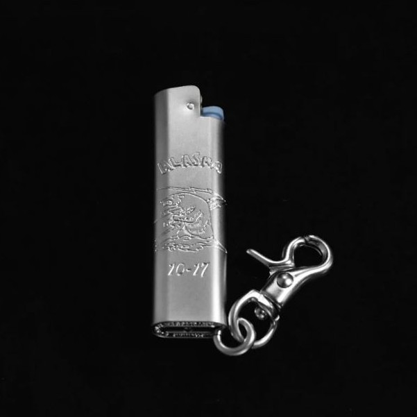 【METALIZE】Cricket打火機專用 /黃銅打火機套 霧銀《阿拉斯加熊》[PURE by TAKI]