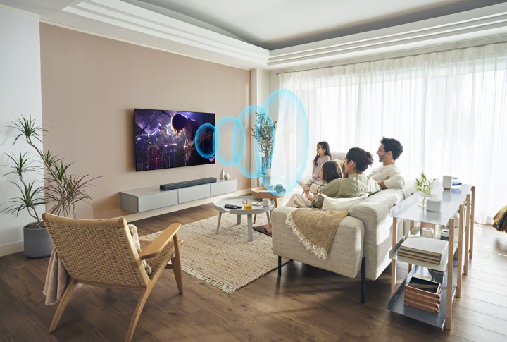 啟動中置聲場同步功能將 BRAVIA 設定為中央聲場。