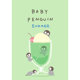 あかちゃんペンギンとクリームソーダ#fresh