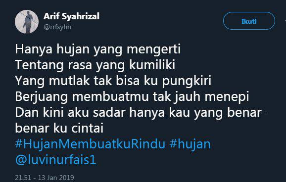 10 Status Gombalan Lucu Tema Hujan Ini Bikin Baper