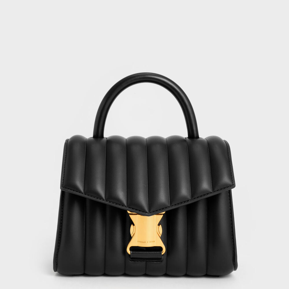 Ivy 直條絎縫手提包