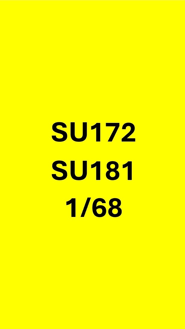 SU172 I SU181 - 1/68