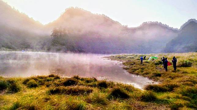 ▲松蘿湖如夢似影的優美景色。 （圖／Tripbaa趣吧！旅遊平台）