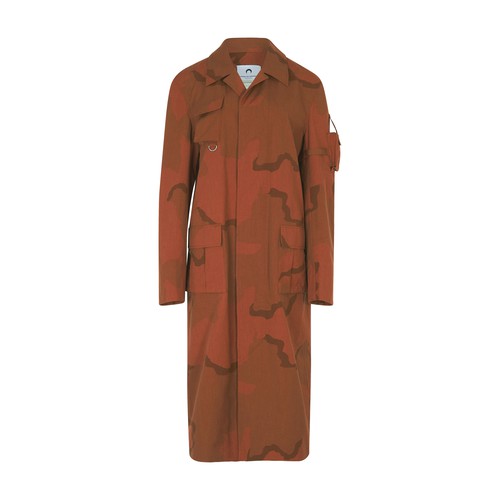 The Military coat is designed by Marine Serre, winner of the LVMH prize. This maxi coat is created u