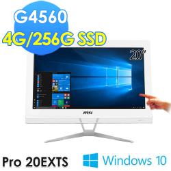 ◎Intel Pentium G4560 ｜4GB|◎Intel H110 ｜M.2 PCIE 256G SSD|◎Intel UHD Graphics ｜WIN10商品名稱:msi微星PRO20EX
