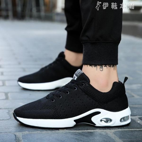男士休閒運動鞋飛織透氣貨 伊鞋本鋪
