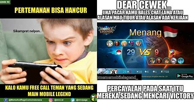 Meme Mobile Legend Yang Bikin Anak Game Rela Mantengin Seharian