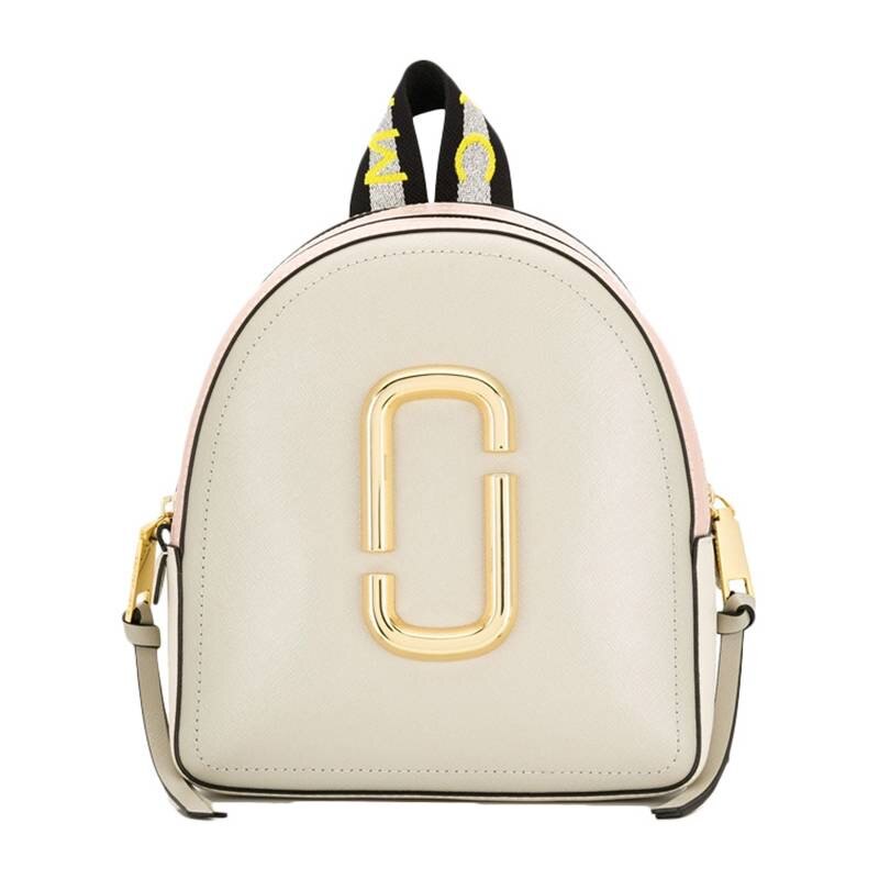 【Chiu189英歐代購】MARC JACOBS The Pack Shot 皮革 後背包 灰白色 MJ