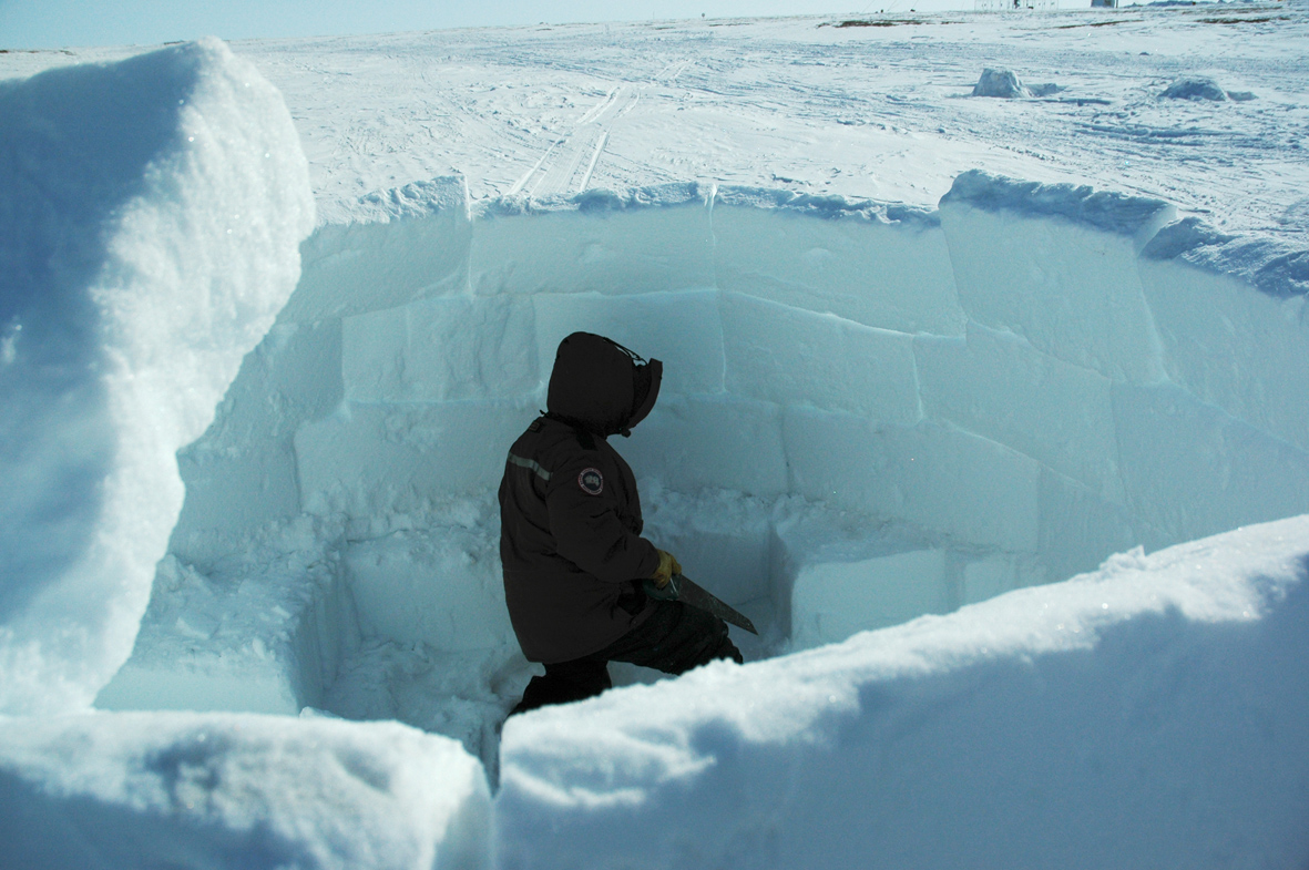 北極;因紐特人;冰屋;建築;建材;雪;冰