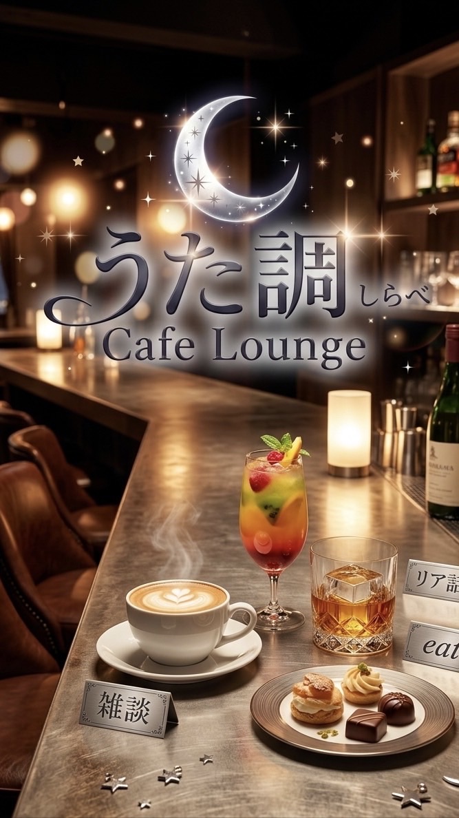 🌙* :ﾟうた調（しらべ）cafe lounge☕️🥃