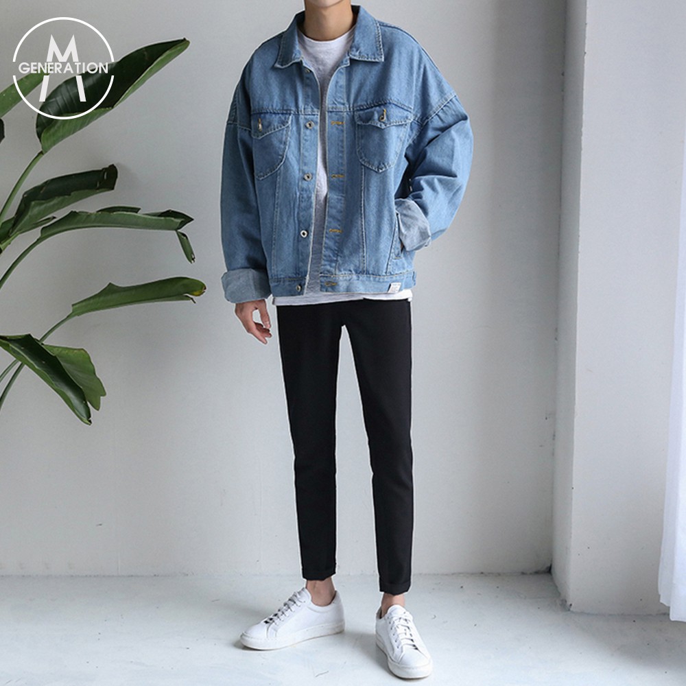 [買一送衣] 日系潮流寬版帥氣牛仔外套 丹寧外套 (PP136)【M世代】