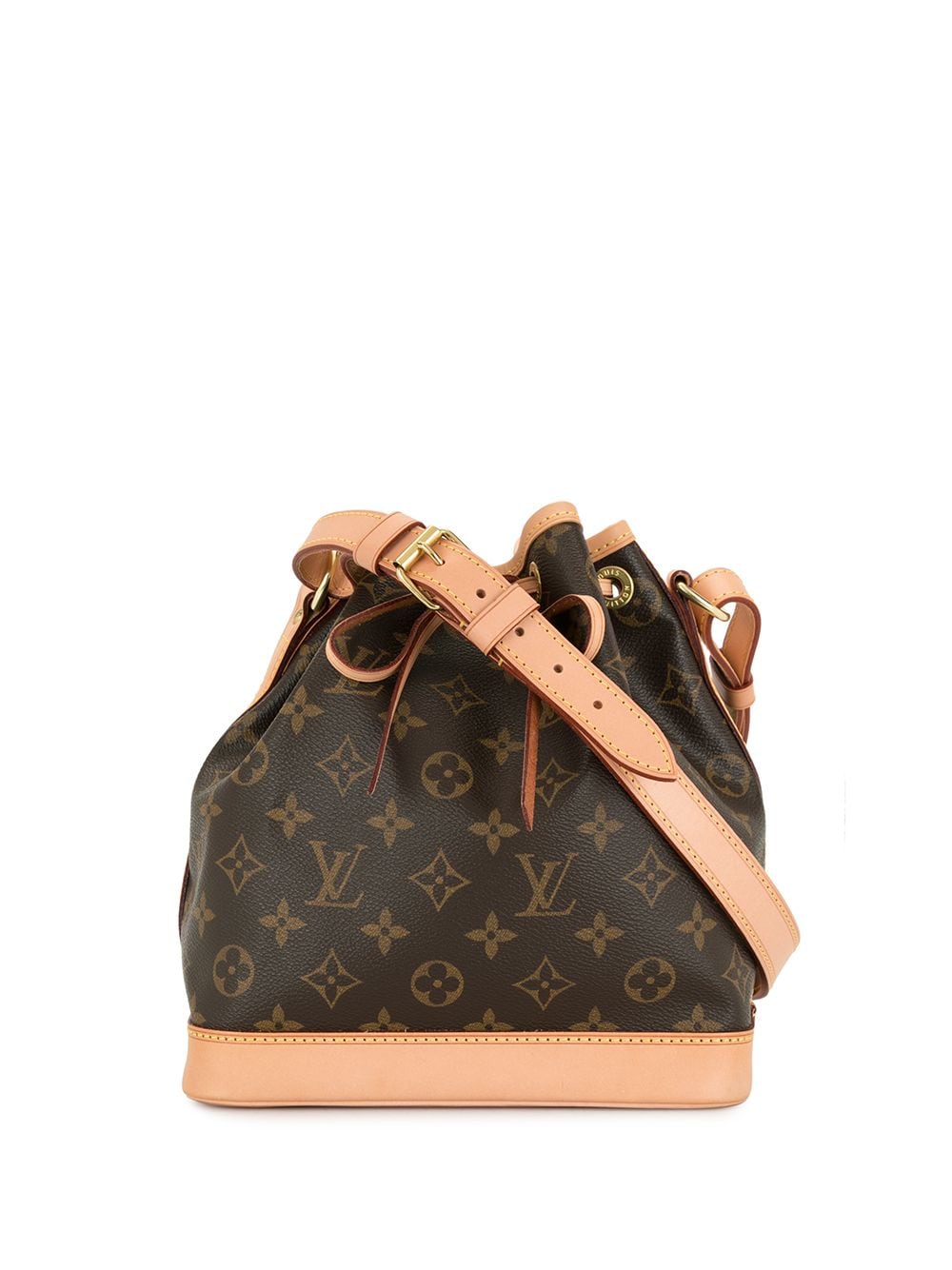 Louis Vuitton - 2014 pre-owned Noe BB bucket bag - women - Leather/PVC/Canvas - One Size - Brown
