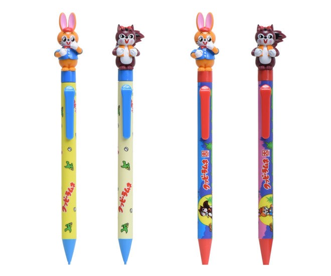 ロングセラー駄菓子 クッピーラムネ の可愛いキャラクターのアクションペンが発売
