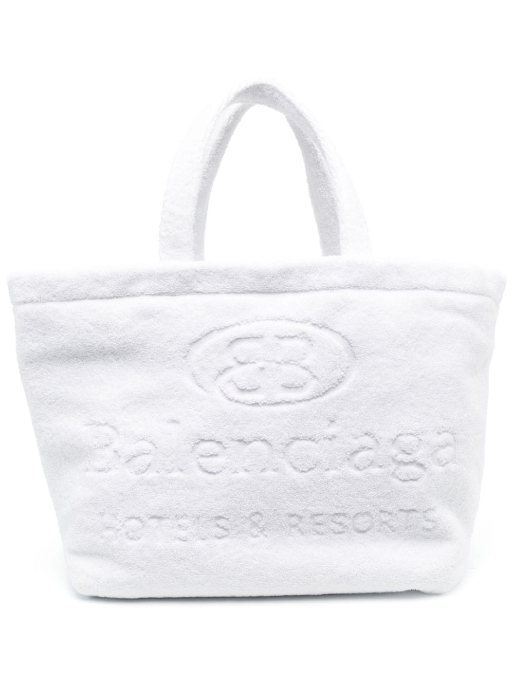 Balenciaga - Jumbo logo-debossed tote bag - women - Fabric - One Size - White