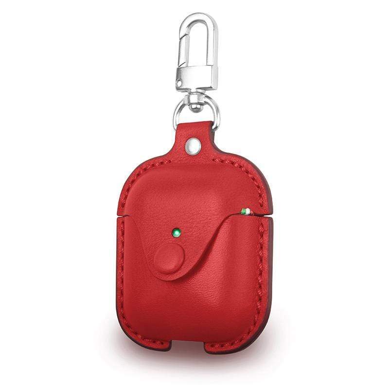 為您的AirPods帶來全新級別的奢華感受 。 由耐衝擊的熱成型皮革半硬殼，以及內襯柔軟超細纖維製成，AirPods皮套配有高級金屬扣環，可輕鬆、安全地懸掛您的Airpods。專為AirPods量身打