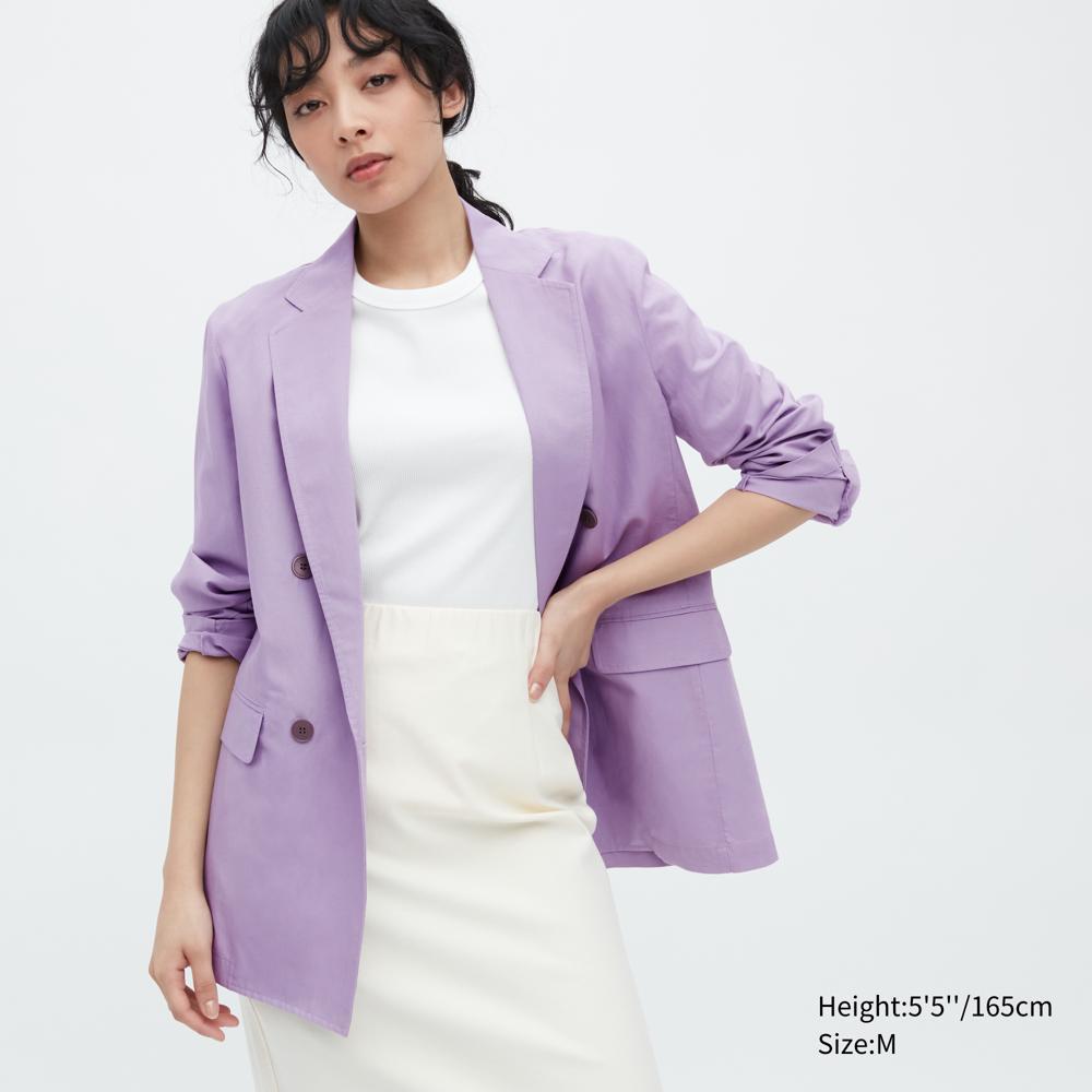 亞麻混紡外套