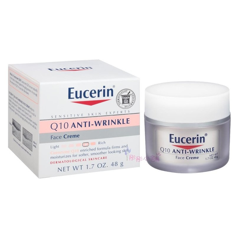 【商品特色】抗皺保濕乳霜 Q10 Anti-Wrinkle Face Creme 【商品規格】規格/容量：1.7oz(48g)保存期限：三年適用膚質：各種肌膚貨源：美國平行輸入產地：美國#Euceri