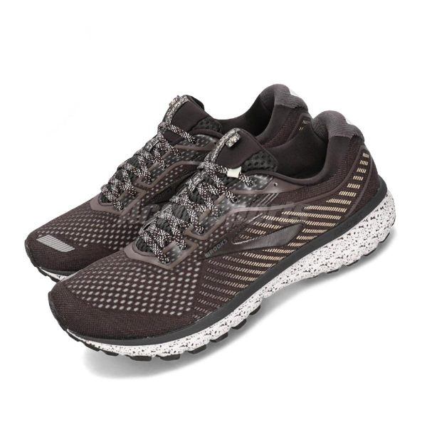 版型正常 避震緩衝象限 透氣網布 全腳掌分段式防震墊 咖啡色