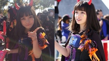 橋本環奈扮成萬聖節小惡魔 任何角度都完美！