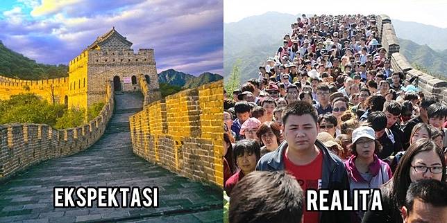 Ekspektasi Vs Realita 23 Lokasi Liburan Tak Seindah yang Dibayangkan