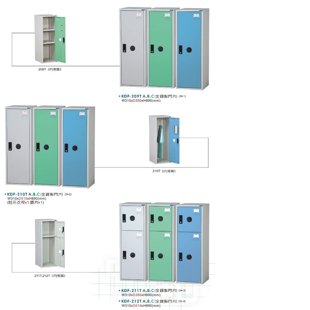 『MIT保證』大富 KD-180-103A 鋼製系統多功能組合櫃 衣櫃 鞋櫃 置物櫃 零件存放分類 耐重25kg