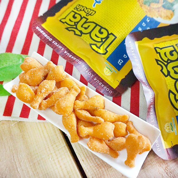 泰國 LOTUS 泰國雞腿造型餅乾 50g 韓式烤肉風味 泰國最大的零食品牌！好吃到連韓國都模仿！【特價】異國精品