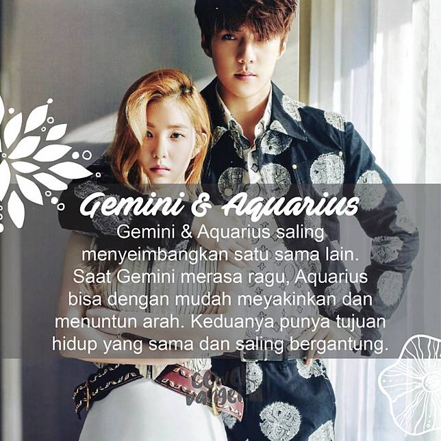 Zodiak yang cocok dengan aquarius