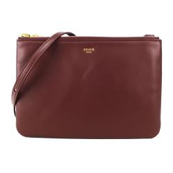 ◎◆高雅時尚，立體包身剪裁皮革柔軟|◎◆兼具耐用百搭與典雅氣質|◎品牌:CELINE品牌定位:國際精品背法:斜背/側背包款:斜背包/側背包顏色:紅色系外層材質:羊皮內層材質:布面適用性別:女生開口方式