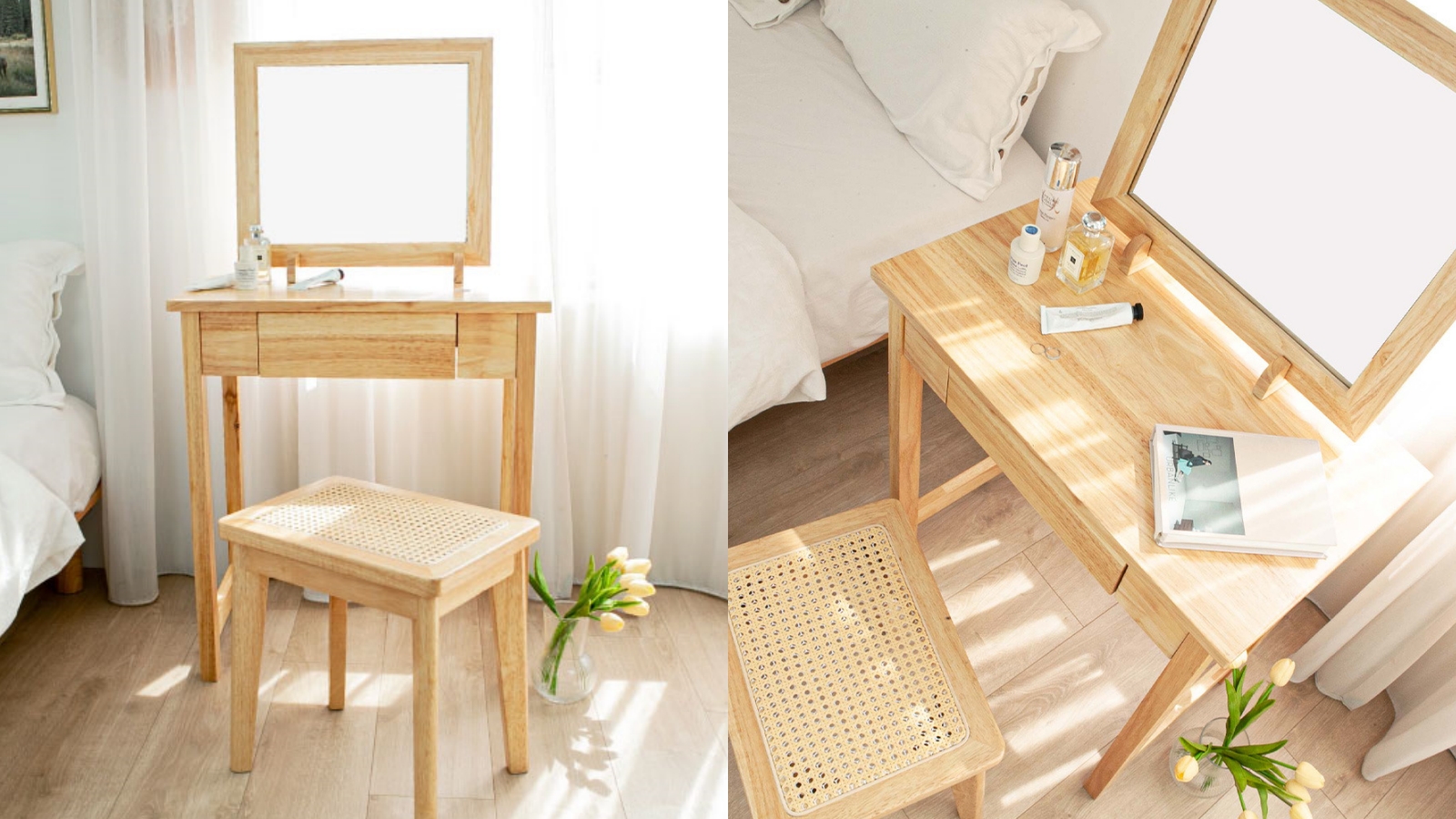 布萊恩原木化妝桌 M