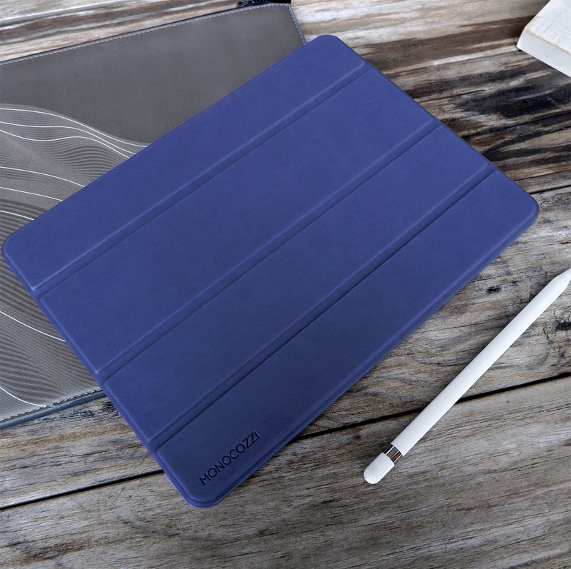 * 360° 全方位保護 * 附Apple Pencil插槽 * 特厚膠邊增強防撞效能 * 雙站立角度 * 耐用高級仿真皮面蓋及高保護耐撞TPU物料