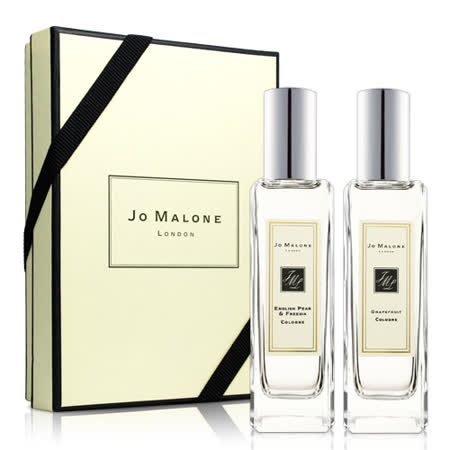 Jo Malone 淡香水2入組(英國梨與小蒼蘭香水30ml+葡萄柚30ml)-送品牌紙袋