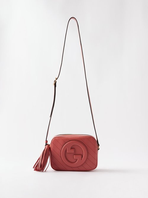 Gucci - Blondie Quilted-leather Cross-body Bag - Womens - Pink