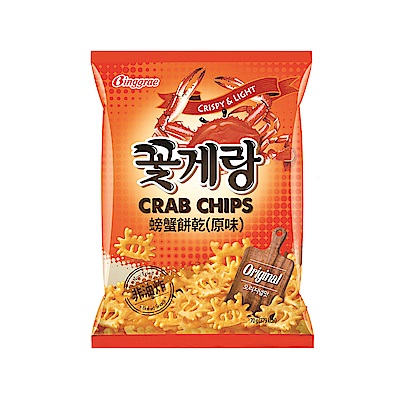 韓國新品，在韓國各大通路都賣得非常好螃蟹餅乾 有著讓人怎麼吃都吃不膩的特色外，是最佳零嘴的好選擇