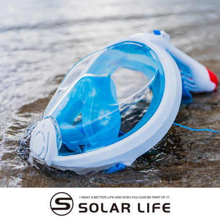 *全罩式面鏡180度清晰廣角視野 *底部排水閥設計，抬頭時有效排水 *人體工學貼合設計，可調整式扣帶 *獨家呼吸管結構雙氣流通風不起霧 *附GoPro相機支架及防水耳塞