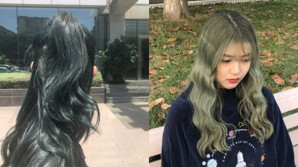 特殊髮色1：霧藍色霧灰色亞麻金