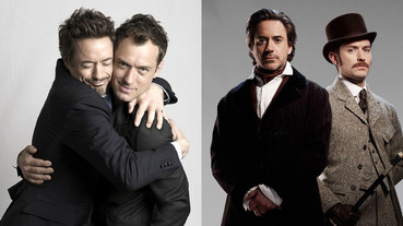 官方發糖！裘德洛談《福爾摩斯 3》陶醉直言：我第一次遇見小勞勃道尼就墜入愛河！