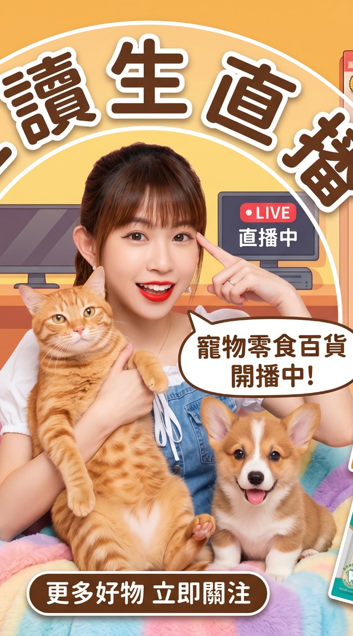 工讀生寵物直播 寵物大家庭
