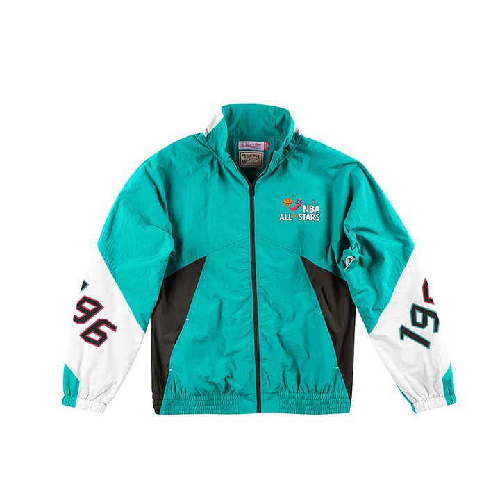 ‧Mitchell & Ness Midseason 風衣外套 系列‧100%聚酯纖維，100%尼龍‧膠印‧冷水手洗、吊掛乾燥（詳細洗滌請參照洗滌標）此網站為 Mitchell & Ness 台灣總代