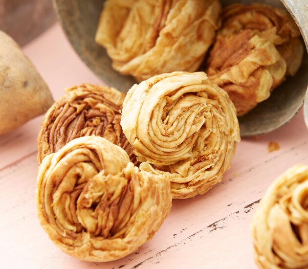 豬寶妹 千層蝸牛捲-黃金地瓜 家庭號450g/350g 2018年台中市十大伴手禮首獎三冠王 蛋捲 點心 下午茶