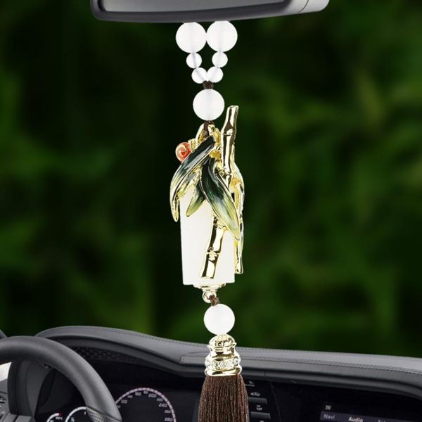 高檔玉石汽車掛件車內飾品擺件保平安吊墜車載掛飾節節高吊飾男女 時尚教主